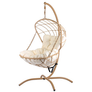 KDダブルシートハンギングチェアパティオPE籐ラブシートハンギングバスケットPE籐スイングチェア屋外ガーデンセット - Product Image 4