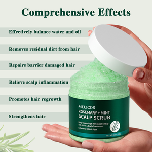 Private Label Oem Natuurlijke Ui Biotine <span class=keywords><strong>Massage</strong></span> <span class=keywords><strong>Spa</strong></span> Rozemarijn Haarverzorging Anti Roos Exfoliator Haar Hoofdhuid <span class=keywords><strong>Scrub</strong></span> Set - Product Image 5