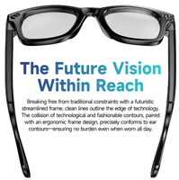 Nouvelles lunettes intelligentes IA avec caméra 4K HD, batterie 270 mAh, filtre anti-lumière bleue, double microphone à réduction de bruit et caméra anti-tremblement 800W