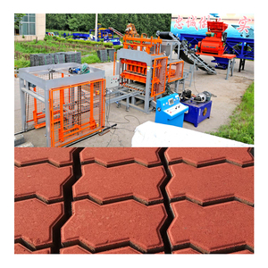 QT5-15 curbstone paver khối tự động máy làm gạch xi măng bê tông gạch khuôn máy để bán trong Botswana - Product Image 4