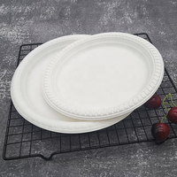 LOKYO Assiette ronde jetable en fécule de maïs Salade de fruits et bol à dessert pour le camping Blister traité