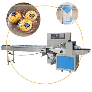 Multifunctional Pillow Wrapping Flow Pack Paper Popsicle Packing Cardboard Cookie Burger Packaging Machine