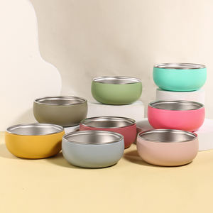 Juego de vajilla de acero inoxidable de silicona para bebé recién nacido, platos de alimentación, alfombrilla antideslizante de dibujos animados para niños, juegos de vajilla para bebé - Product Image 2