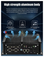 Mini-ordinateur industriel Core I7 8550u 4 x Intel LAN 6x COM RS232 RS485 PC embarqué HD VGA 4G