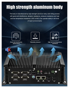 Mini-ordinateur industriel Core <span class=keywords><strong>I7</strong></span> 8550u 4 x Intel LAN 6x COM RS232 RS485 PC embarqué HD VGA 4G - Product Image 4