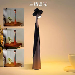 Modern Nordic Touch <b>Lamp</b>-Cordless Battery-Powered Dimmable <b>Bedside</b> Night Light for Reading and Home Decor - Product Image 5