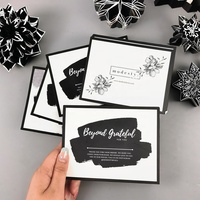 Grosir murah Logo kustom kertas masukkan promosi kartu pos kartu hadiah kustom kartu ucapan terima kasih untuk bisnis kecil