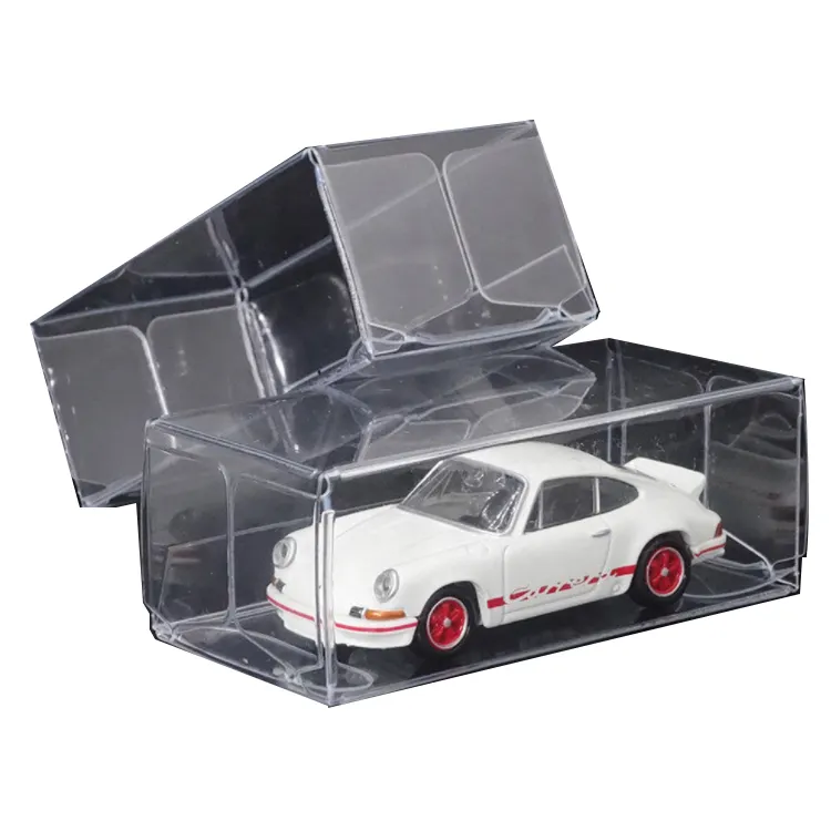 मॉडल खिलौना कार पारदर्शी पीवीसी बॉक्स व्हील डस्टप्रूफ प्रदर्शनी बॉक्स वेडिंग फेवर पार्टी सजावट स्पष्ट उपहार प्रदर्शन नया