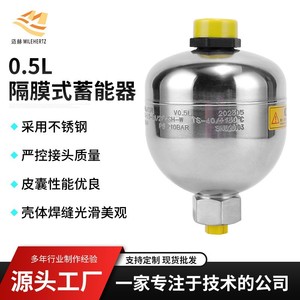 เมชไดอะแฟรมอะคัมูเลเตอร์ 0.5 ลิตร สแตนเลสสตีล แบบถุงลมไฮดรอลิก - Product Image 4