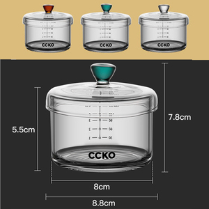 Bol <span class=keywords><strong>à</strong></span> crème anglaise en verre borosilicate de haute qualité de 150 ml avec couvercle, pour la nourriture pour bébés et les soufflés - Product Image 6