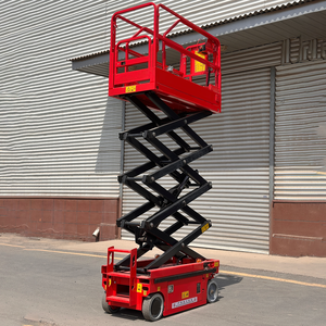 Plataforma Elevadora de Tijera Eléctrica Portátil de Bajo Precio, de 4m-14m, 230kg, Plataforma de Trabajo Aérea Móvil Autopropulsada - Product Image 5