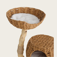 Vente en gros, best-seller, griffoir pour animaux de compagnie en bois de grande taille, personnalisé, luxueux, moderne, classique, pliable, tour, carton
