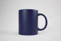 Mug en céramique noir de 11 oz pour sublimation, intérieur blanc, tasse à café personnalisable avec logo imprimable pour transfert thermique
