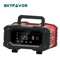 Chargeur de batterie universel SMART 12V 24V 20A, chargeur rapide automatique pour batteries LiFePO4 et plomb-acide, chargeur de batterie pour moto et voiture