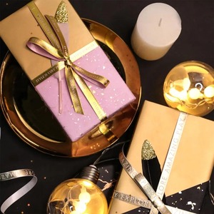 Custom Disposable Double-Sided Silicone Coated Tissue Paper Roll 80GSM Gold Foil Speckled Black Gray Pink White Packaging - Product Image 5