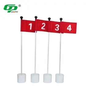 Factory Customized Golf Course Putting Green Flag Custom Mini Practice Golf Flag Stick Set With Golf Hole Cup