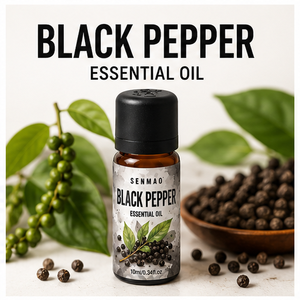 Aceite de <span class=keywords><strong>Pimienta</strong></span> Negra Pura y Natural, Calmante y Estimulante de la Circulación, Apto para Hogares Saludables y Difusores de Aromaterapia - Product Image 1