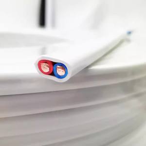 BVVB 순수 구리 흰색 피복 평행 와이어 <span class=keywords><strong>2</strong></span> 코어 1.5 및 <span class=keywords><strong>2</strong></span>.5 사각형 난연성 가정 장식 전기 와이어 - Product Image 3