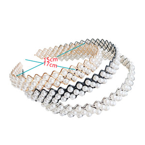 Mode coréenne perle cheveux cerceau ficelle tresse paquet de cheveux fins croisé Europe et amérique cheveux grotets vague <span class=keywords><strong>visage</strong></span> - Product Image 5
