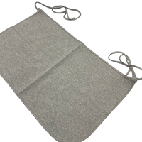 Couverture de protection anti-ondes électromagnétiques Faraday en tricot uni métallisé en coton biologique, respirante, pour la maison