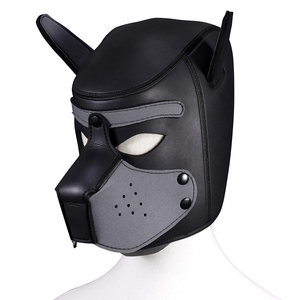 Máscara de Perro de Látex <span class=keywords><strong>para</strong></span> Juego de Roles, Máscara Completa con Orejas Acolchadas de Goma, Máscara de Cachorro <span class=keywords><strong>para</strong></span> Cosplay y Fiestas - Product Image 5