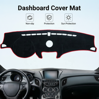 Hyundai Genesis Coupé 2008-2016 Auto Mittelkonsole Armaturenbrett-Abdeckung Sonnenschutzmatte Rutschfeste Sicherheits-Fahrmatte