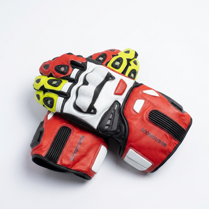 ถุงมือแข่งรถแบบเต็มนิ้วสำหรับผู้หญิงและผู้ชาย วัสดุ PU กันลื่น ปิดด้วยแถบตีนตุ๊กแก สำหรับมอเตอร์ครอส กิจกรรมกลางแจ้ง แบบยูนิเซ็กซ์ กันลื่น - Product Image 5
