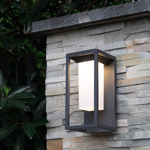 Lámpara Solar LED de Pared para Exteriores, Moderna, Impermeable, Recargable, para Jardín y Caminos - Product Image 1