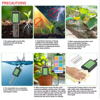 Capteur de sol NPK intelligent 7-en-1 en plastique avec interface USB |   Analyseur de précision EC, pH, température et humidité pour l'agriculture (OEM) Marque TONY