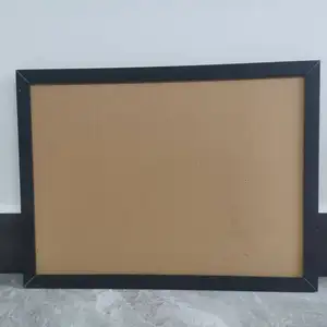 Papan Pemberitahuan Multi Ukuran Bingkai Hitam Kayu, Papan Pemberitahuan Gabus Papan 30*40Cm