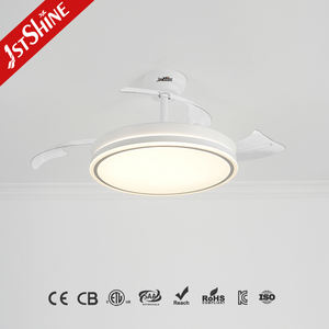 1stshine LED Ventilador de Techo 3-Color Led Iluminación Ventilador De Techo Con Luz Led Retráctil Ventilador de Techo con Luz - Product Image 1
