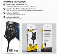 Testeur d'inductance OSS W01-V2.0, testeur de bobine de carte mère, alimenté par Type-C pour la réparation de PCB, de téléphones et d'ordinateurs portables