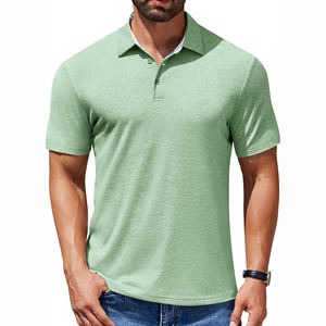Camisetas Polo de Uso Casual, MOQ Bajo, Venta Caliente, Nuevo Diseño, Impresión de Logotipo Personalizado, Camisetas Polo de Color Sólido en Venta - Product Image 6