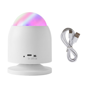 New Charging Speaker Crystal Magic Ball Lamp Led Stage Lamp RGB Bullet Projection Colorful Lamp bluetooth Music Night <b>Light</b> - Product Image 3