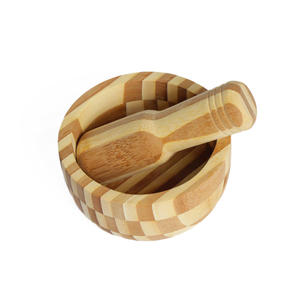 Trituradora de ajo Manual <span class=keywords><strong>para</strong></span> cocina, triturador de especias y alimentos, <span class=keywords><strong>mortero</strong></span> de madera y cardo, gran oferta - Product Image 1