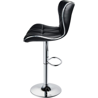 Best-seller Tabouret de bar moderne et pivotant en cuir noir Chaises de bar