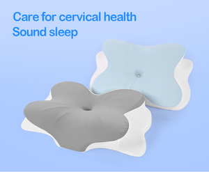 Butterfly Shape Pressure Relief Cervical <b>Memory</b> Foam <b>Pillow</b> 5S Slow Rebound Ergonomic <b>Pillow</b> for Side Back Sleepers - Product Image 1