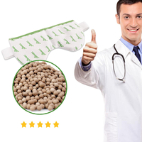 Compresse réutilisable chaude/froide à activation micro-ondes en tissu double sac pour soulager la douleur, les inconforts oculaires, la fatigue oculaire et les sinus