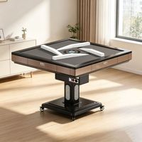 Table de mahjong électrique pliable entièrement automatique ultra silencieuse avec fonction de chauffage, idéale pour le divertissement à domicile.