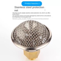 Tête de sprinkler incendie Haoran à aspiration d'air, type fermé/ouvert, double usage eau-mousse, buse à mousse à faible expansion, en laiton