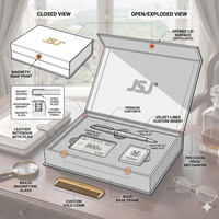 Coffret Cadeau d'Affaires de Luxe Premium avec Boîte Magnétique pour Adhésion Haut de Gamme, Logo Doré et Étui pour Stylo Exécutif