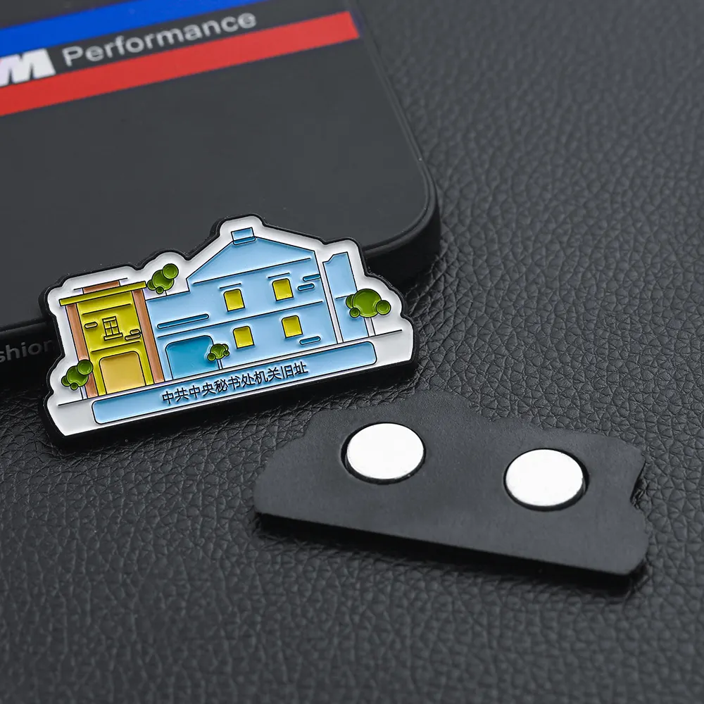 Benutzer definierte Metall weiche Emaille bunte Haupt geschenke 3d Familienhaus Form Kühlschrank Magnet zum Verkauf