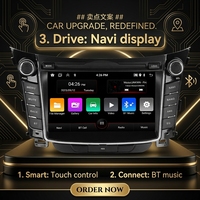 Autoradio Android 13 style OEM, lecteur DVD pour HYUNDAI I30 2011-2017, GPS, écran, CarPlay, navigation multimédia DVD