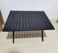 Table de camping pliante moderne en métal carbone avec structure en X, durable, facile à transporter, pour barbecue, repas en plein air, plage et parc