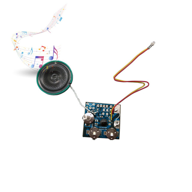 30s Music Pre-recorded Light Sensor Sound Module for Greeting Cards and Gift Boxes (Paper Material)