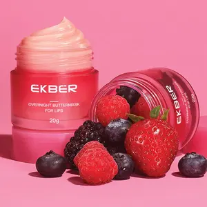 自有品牌天然护唇化妆滋养粉色护唇香膏有效滋润草莓过夜唇膜