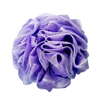 Éponge luffa de bain écologique pour le bain et la douche, 75g de filet GRS recyclé exfoliation douce pour le corps.