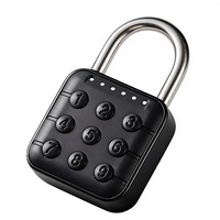 Cadenas électronique intelligent en alliage de zinc, serrure à code, petite taille, pour casiers d'étudiants, conception en U, application pour armoire de compteur d'énergie à distance