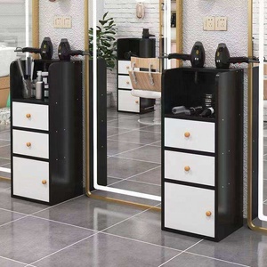 Influencer-style Trendy Stainless Steel Commercial Salon Trolley Tool Cabinet Haircut <b>Storage</b> Rack Hair-styling Organizer - Product Image 1