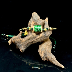 Bracelet en jadéite birmane naturelle de qualité A, bracelet cylindrique en jade de haute qualité, <span class=keywords><strong>bijoux</strong></span> en jadéite birmane pour femmes (avec certificat) - Product Image 3